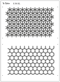 Sítotisková šablona "Flower of life III""